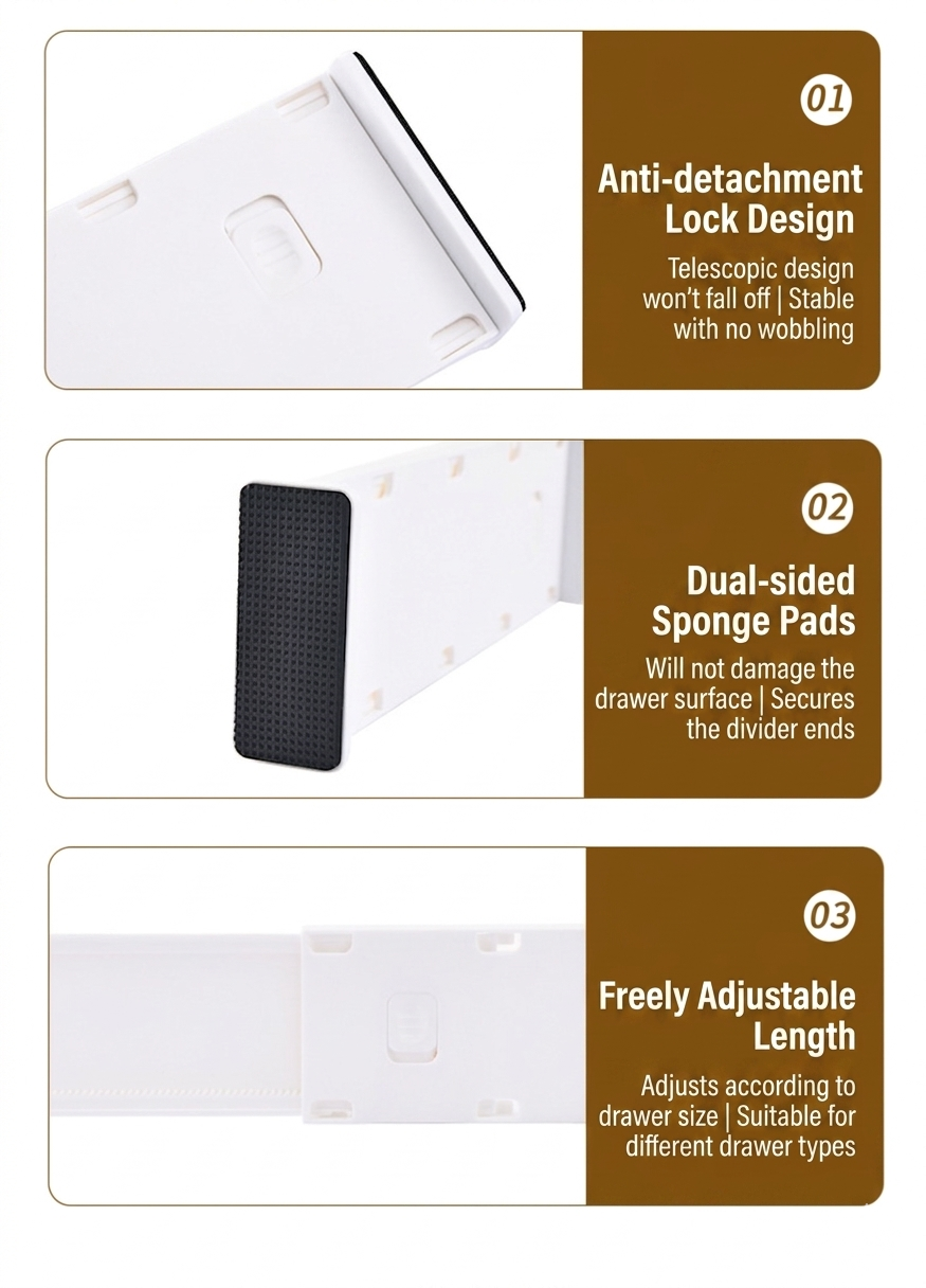 Drawer storage divider board