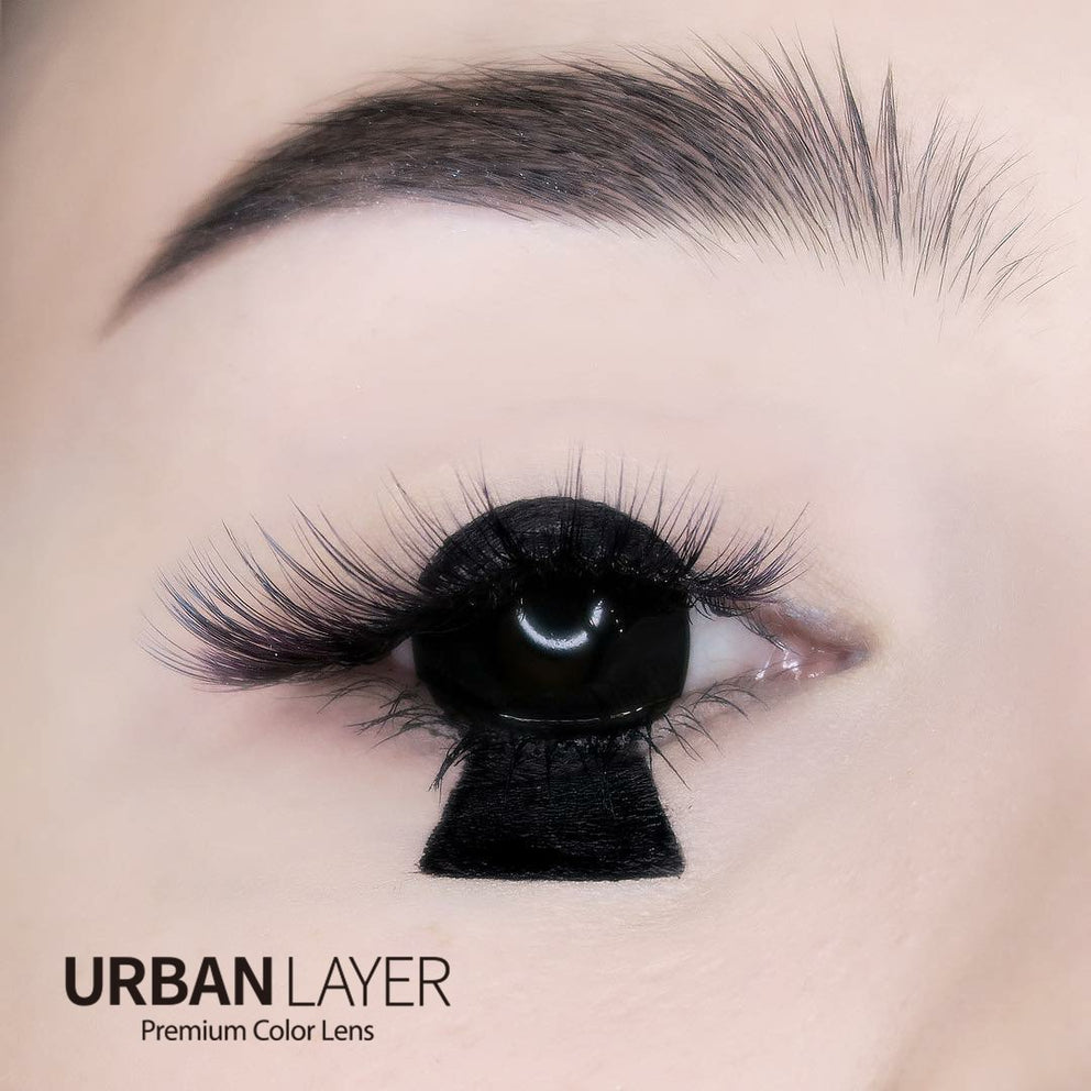 Full eye 17mm Black Sclera Contact
