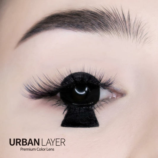 Full eye 17mm Black Sclera Contact