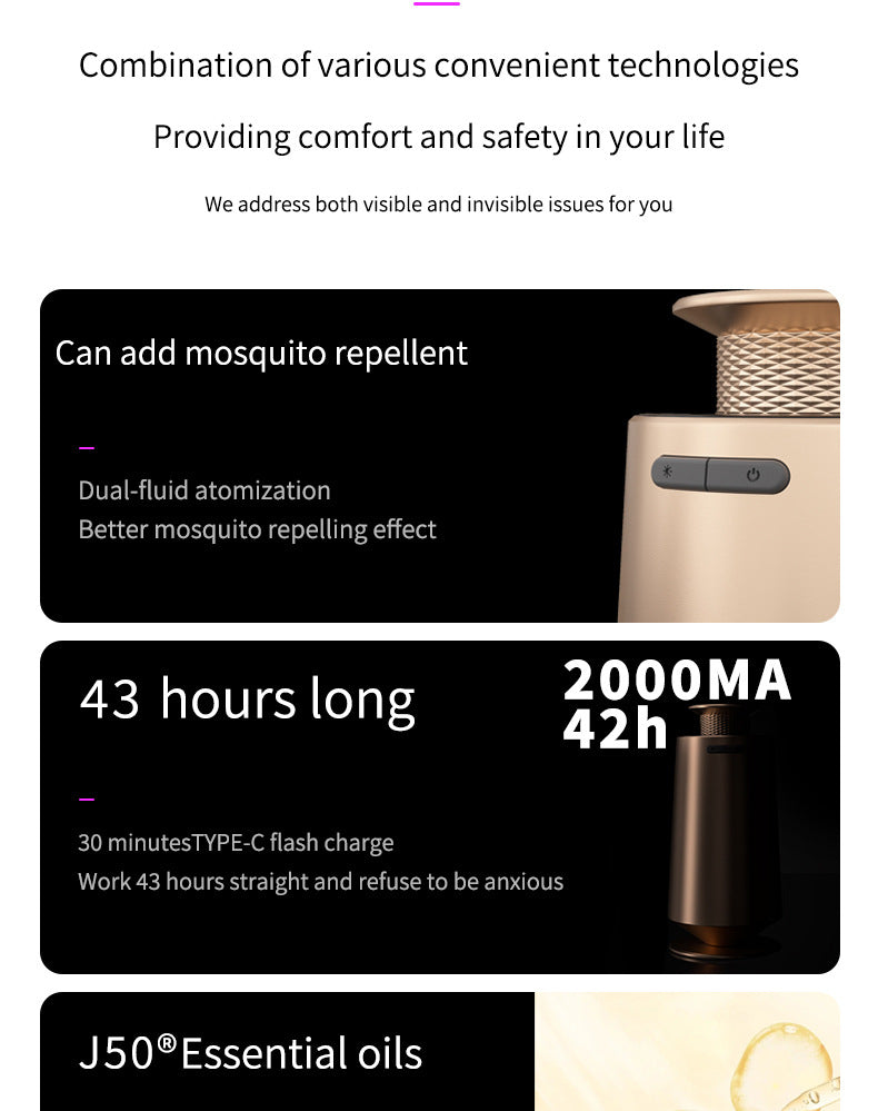 Gold Aroma diffuser Silent Fragrance Machine