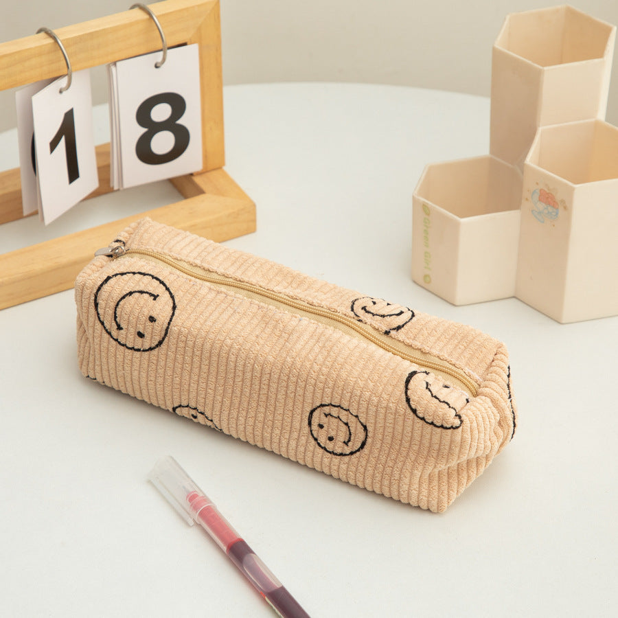New Cute Cartoon Strawberry Cake Pencil Case Versatile Girly Stationery Storage Bag Large Capacity Pencil Ruler Stationery Box
