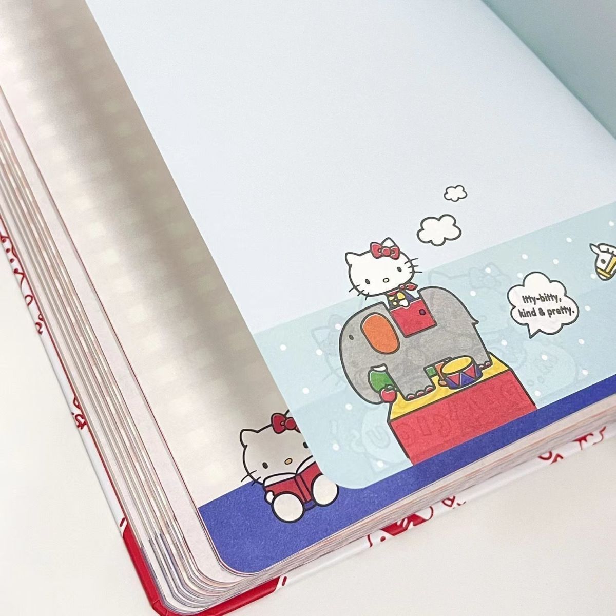 HelloKitty Color Page Cartoon Notebook Student Hard Shell Hello Kitty Notepad Girly Heart Journal