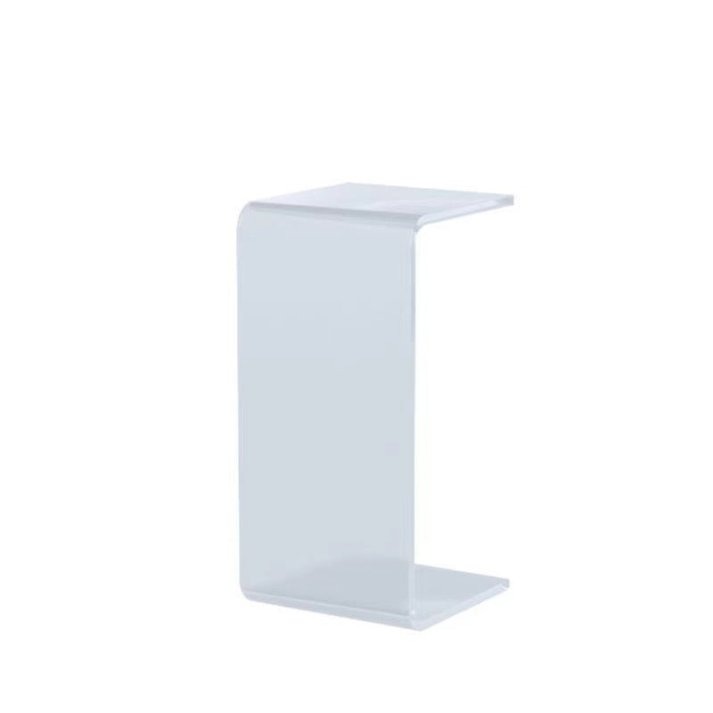 Light Luxury Transparent Acrylic Home Minimalist Cream Style Sofa Side Table Small Side Table Simple Living Room Bay Window Corner Coffee Table