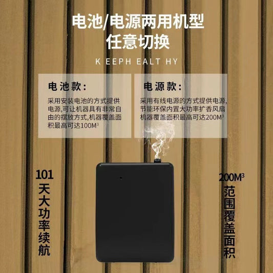 Electric Battery Fragrance Plug-in Dual-use Button Diffuser Bluetooth Control Aromatherapy Machine Bathroom Essential Oil Sprayer