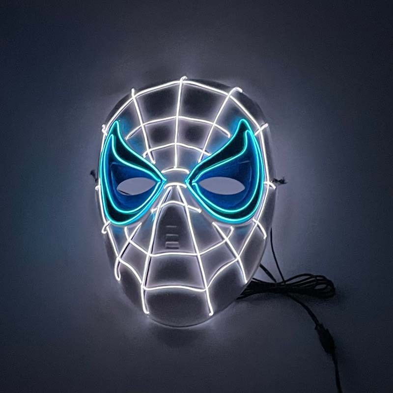 LED Super Hero Mask - Glow like a Hero LED Light-Up Masks for Parties & Performance