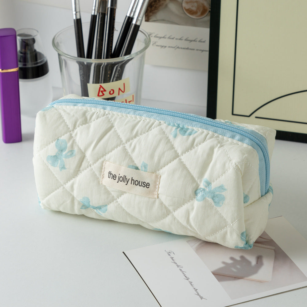 New Cute Cartoon Strawberry Cake Pencil Case Versatile Girly Stationery Storage Bag Large Capacity Pencil Ruler Stationery Box