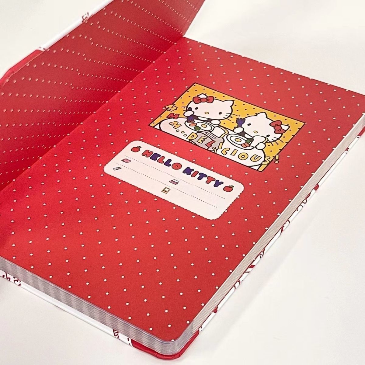 HelloKitty Color Page Cartoon Notebook Student Hard Shell Hello Kitty Notepad Girly Heart Journal