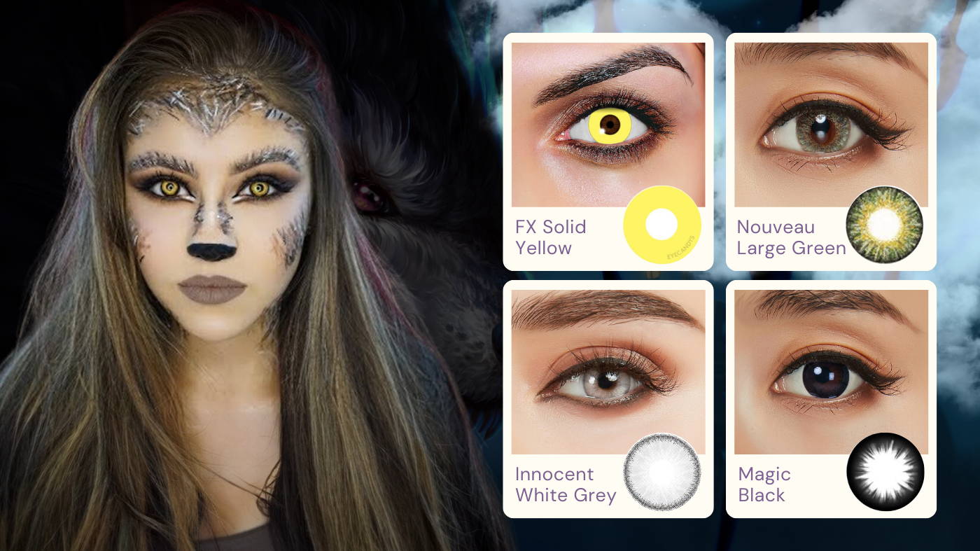 Halloween Explosion Yellow werewolf eyes